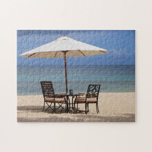 Strandszene Mauritius. Puzzle (Horizontal)