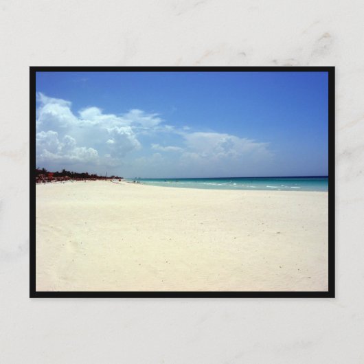 Strandszene Postkarte (Vorderseite)