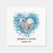 Strandszene Serviette (Vorderseite)