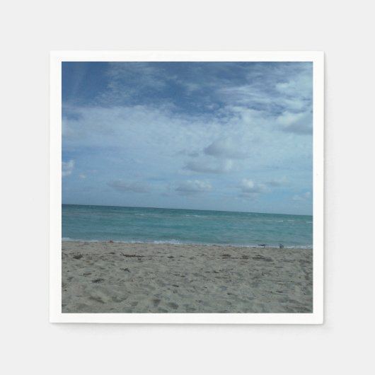STRANDSZENE SERVIETTE (Vorderseite)