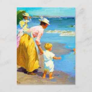 Strandszene von Edward Henry Potthast Postkarte