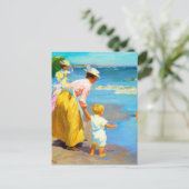 Strandszene von Edward Henry Potthast Postkarte (Stehend Vorderseite)