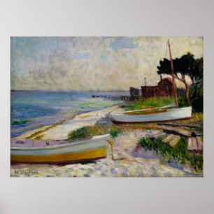 Strandszene von Glackens Poster