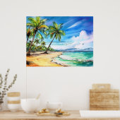 Strandtag auf Kauai Poster (Küche)
