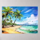 Strandtag auf Kauai Poster (Vorne)