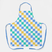 Strandtag-Diagonal-Karo-Muster Schürze (Vorderseite)