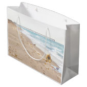 Strandtag Große Geschenktüte (Rückseite Schrägansicht)