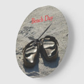 Strandtag Große Wanduhr (Winkel)