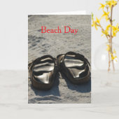 Strandtag Karte (Gelbe Blume)