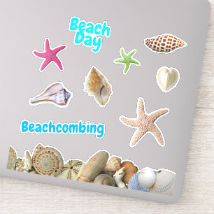 Strandtag Seashells Gestaltete Starfish Scrapbooki Aufkleber