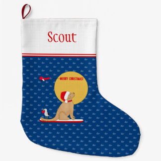 Strandtag Wale Surfen Golden Dog Socke