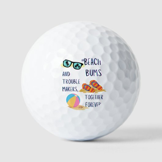 Strandtag-Zitat Golfball (Vorderseite)