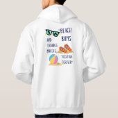Strandtag-Zitat Hoodie (Rückseite)