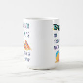 Strandtag-Zitat Kaffeetasse (Mittel)