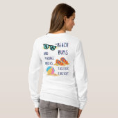 Strandtag-Zitat T-Shirt (Schwarz voll)