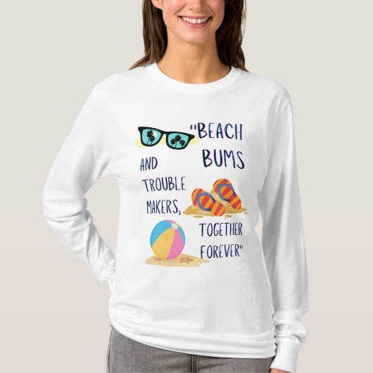 Strandtag-Zitat T-Shirt (Vorderseite)