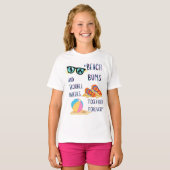 Strandtag-Zitat T-Shirt (Vorne ganz)
