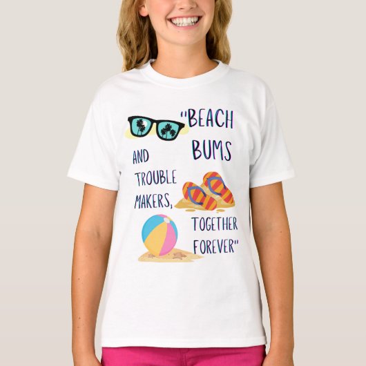 Strandtag-Zitat T-Shirt (Vorderseite)