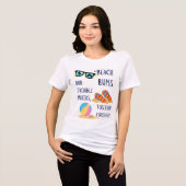 Strandtag-Zitat Tri-Blend Shirt (Vorderseite voll)
