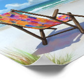 Strandtagen farbenfrohe Ölgemälde Poster (Ecke)