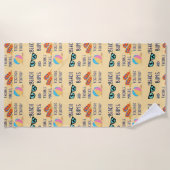 Strandtagskorb Strandtuch (Vorderseite)