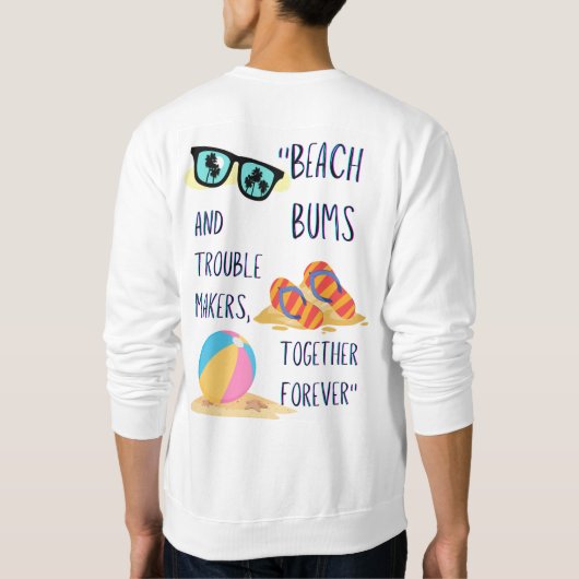 Strandtagskorb Sweatshirt (Rückseite)