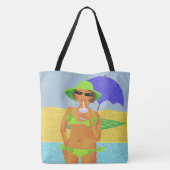 Strandtasche für Bikini Tasche (Rückseite)