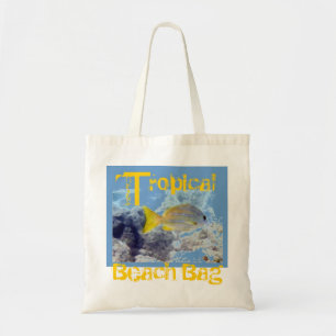 Strandtasche (gelber Fisch) Tragetasche