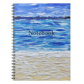 Strandtextur-Kunstprint Notizblock