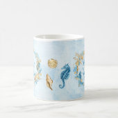 Strandthema Seashell Tasse blau (Mittel)