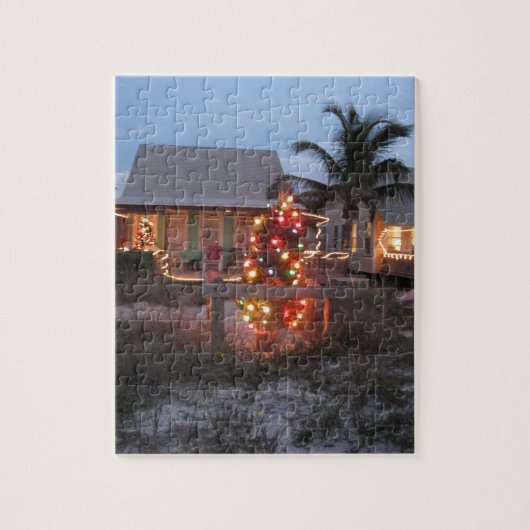 Strandthema Weihnachten Puzzle (Vertikal)