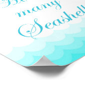 Strandthematisches Brautparty (Zeichen 8x10") Poster (Ecke)