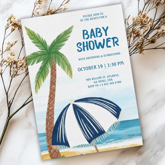 Strandthemen-Baby-Shower-Einladung Einladung