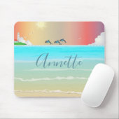 Strandthemen-Delfin-Mauspad Mousepad (Mit Mouse)