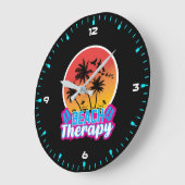 Strandtherapie-18920 Große Wanduhr (Winkel)