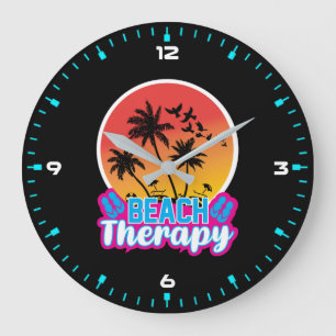 Strandtherapie-18920 Große Wanduhr