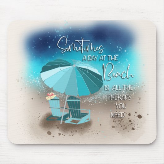 Strandtherapie Mousepad (Vorne)