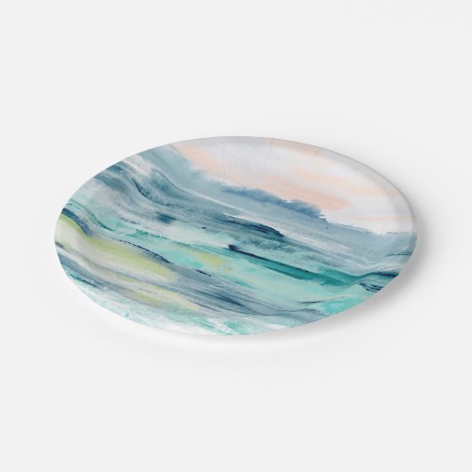 Strandtiche II Pappteller (Schrägansicht)