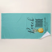 Strandtribe Girl's Trip Bachelorette Strandtuch (Vorderseite)