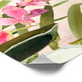 Strandtropische Blumen 40 Willkommenspopster Poster (Ecke)