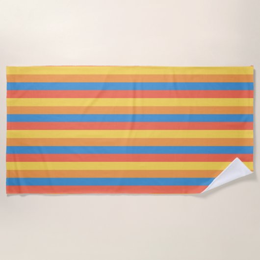 Strandtuch am Strand (Vorderseite)