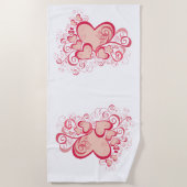 Strandtuch am Valentinstag (Vorderseite)