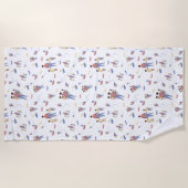 Strandtuch am Vater (Vorderseite)