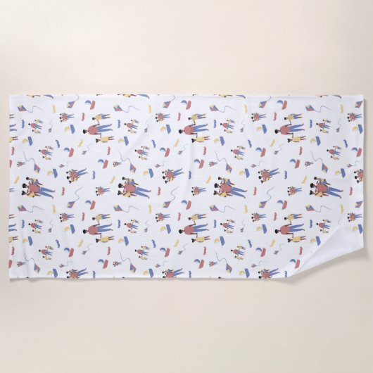 Strandtuch am Vater (Vorderseite)