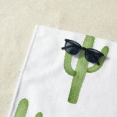 Strandtuch Aquarellkaktus (Beispiel)