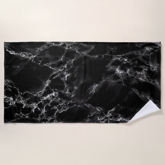 Strandtuch aus schwarzem Marmor (Vorderseite)