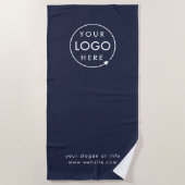 Strandtuch | Benutzerdefiniertes Logo Poolside Ges (Vorderseite)