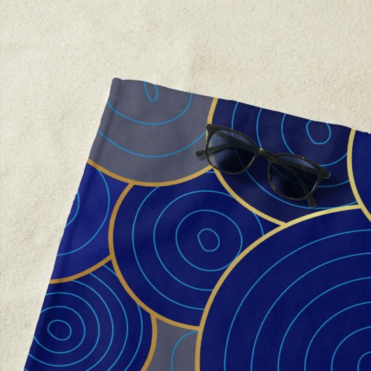 Strandtuch - Blaue Schönheit (Beispiel)