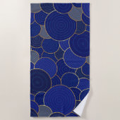 Strandtuch - Blaue Schönheit (Vorderseite)