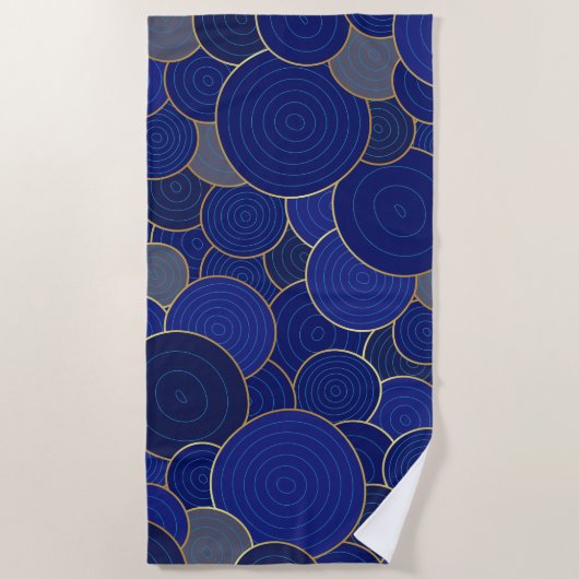 Strandtuch - Blaue Schönheit (Vorderseite)